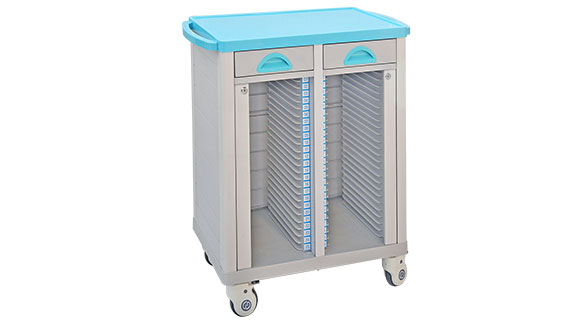 Medical-Records-trolley-with-drawer