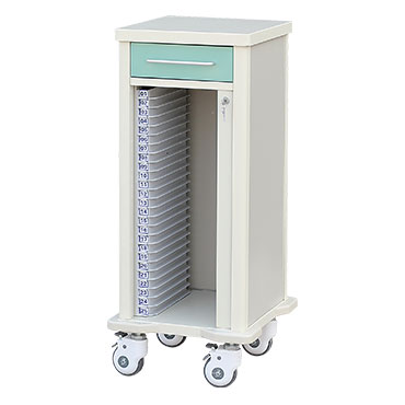 Plastic-Patient-record-cart