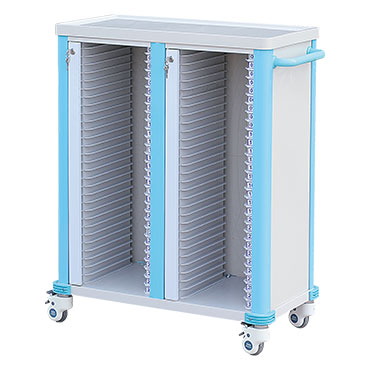 Plastic-medical-record-Trolley