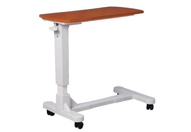 wooden-color-lifting-hospital-bed-table