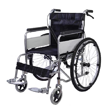 Steel spray-coated frame wheelchair